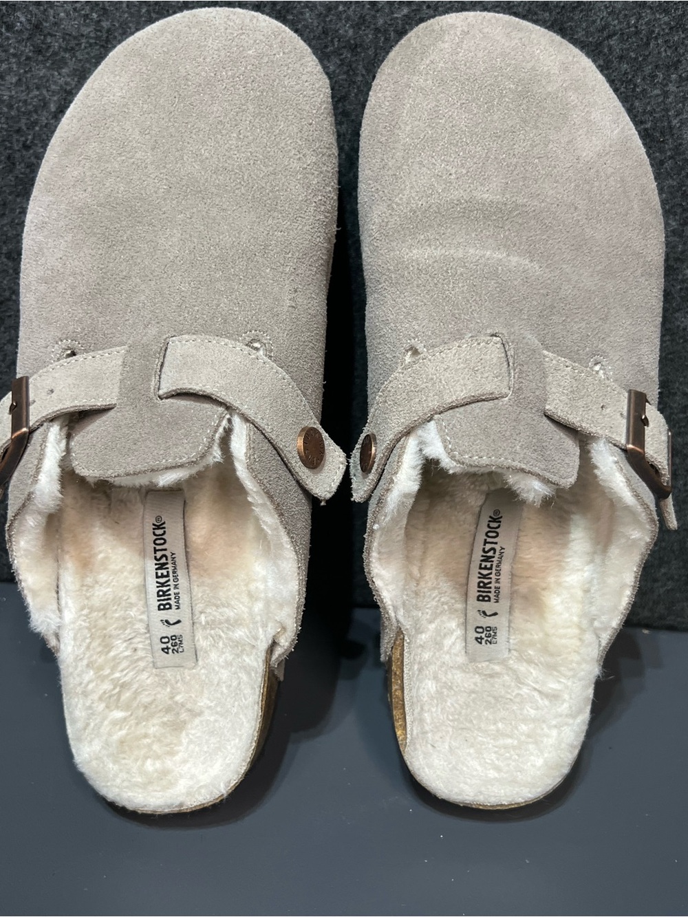 Birkenstock Boston Shearling-Lined suede clogs Women’s Size 40 (9-9.5) - Picture 12 of 13